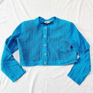 vintage d frank ruched cardigan top